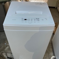 O2505-108 アイリスオーヤマ 全自動洗濯機 IAW-T503E 2022年製 動作確認済み 容量5kg キズ汚れ有り