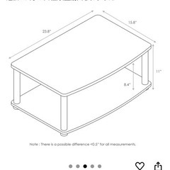 フリノ（Furinno） テレビ台2段昇降式ダークウォール ナット丸パイプ Turn-N-Tubeの画像
