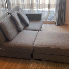 アルモニア　３人掛けソファ　オットマン　セット