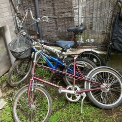 故障の自転車4台の画像