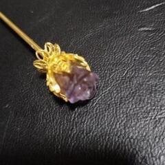ばら🌹フローライト⚜️髪かんざし