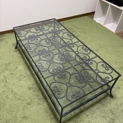 アンティークガラステーブル
