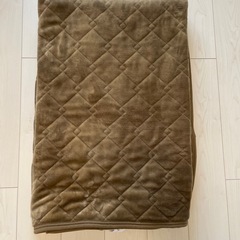 ブラウン キルティング 敷きパッド 約160×200cm クイー...