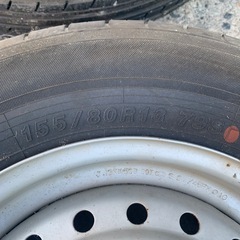 バリ山155/80R13 中古4本セット
の画像