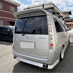 希少♪　ワンオーナー　21,000km　初代ステップワゴン　2.0G　8人乗り　回転対座 ダブルサンルーフ 社外ポップアップテントの画像