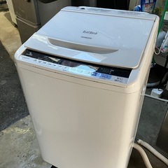 I2505-115 日立 全自動電気洗濯機 BW-V90BE5 2017年製 動作確認済み 容量9kg キズ汚れ有り