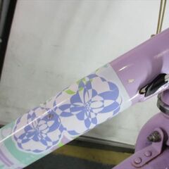 E277　★12800円★整備済み 中古子供自転車 ブリヂストン　エコパル【22インチ 　パープル】の画像