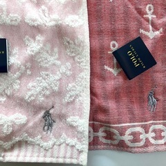 【タグ付未使用】POLOラルフローレン⑦タオルハンカチ2枚組の画像