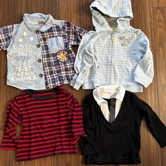 80センチ　子ども服　パジャマ、ズボン、上着、チョッキの画像