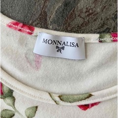 140cm MONNALISA 花柄 半袖ワンピース 
の画像
