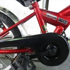 E286　★　8500円★整備済み 中古子供自転車 グレートウォール　レッド【18インチ 】の画像