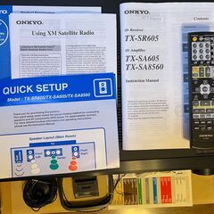 オンキョー Onkyo AVサラウンドレシーバー TX-SR605(TX-SA605のUS仕様レシーバー)＋ Sony 5.1CHスピーカー/ウーファーの画像
