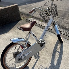 自転車　16インチ　白