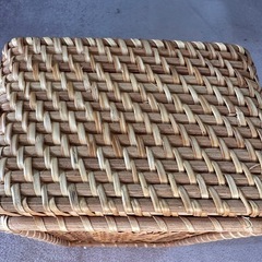 もうこの形は売ってない？　無印良品　竹型　長方形バスケット　とっても役立ちます　の画像