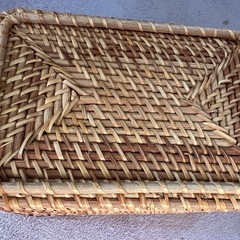 もうこの形は売ってない？　無印良品　竹型　長方形バスケット　とっても役立ちます　の画像
