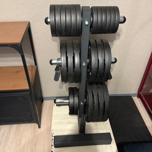 バーベルセット1.25kg-15kg オリンピック 50mm EZバー アメリカンバーベル