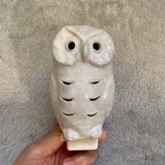 信楽焼　ふくろうランプ