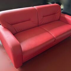 【自社配送は札幌市内限定】ゆったり座れる2人掛けソファ/合皮 /...