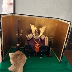 竹翁作 兜飾り 兜 五月節句 かぶと金屏風 弓 刀 こどもの日