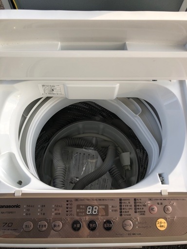 Panasonic パナソニック 全自動洗濯機 NA-F70PB11 7kg 2017年製