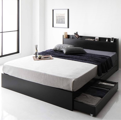 ダブルベッドフレームのみ