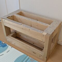 自作の棚(水槽用)