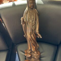 観音像　観音様　観音菩薩　立像　仏像　仏教美術　金属製　ブロンズ...