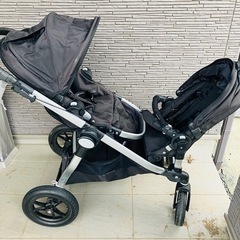 ベビージョガー　シティセレクト　二人乗りベビーカー レインカバー付きの画像