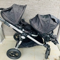 ベビージョガー　シティセレクト　二人乗りベビーカー レインカバー付き