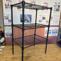 【塩尻市引き取り限定】3段スチールラック 約67×44×29cm
