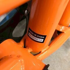 【北見市発】折りたたみ自転車 CW80206527 16インチ オレンジ(E3402awra)の画像