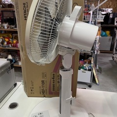 日立 8枚羽根 リビング扇風機 HEF-110R 操作パネルからの動作確認済 箱入 2016年製 リモコンNG 中古品 ③の画像
