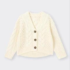 GU/女の子/冬物/ワンピース/カーディガン/140cm/150cmの画像