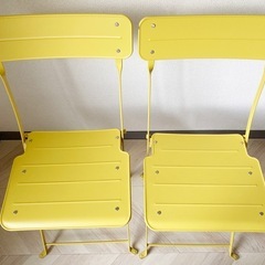 IKEA屋外用折りたたみテーブル&チェアの画像