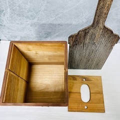 三味線二丁立箱 木製スタンド 用具入れ の画像