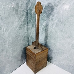 三味線二丁立箱 木製スタンド 用具入れ の画像