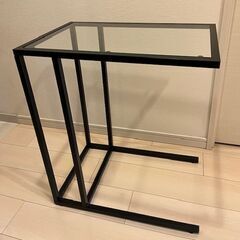 ガラス天板　サイドテーブル