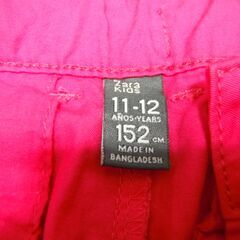 【中古】女の子　ズボン　パンツ　長ズボン　３着　GAP　ZARA　H＆M　ピンク系　150くらいの画像