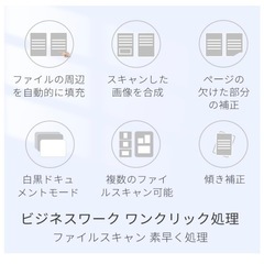 お値引きしました！ドキュメントスキャナー 500万画素 多言語OCR機能 Windows対応の画像