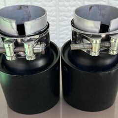 汎用 アルミ製 マフラーカッター ２個、マフラー適用径70-76mm 外径105mmの画像