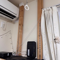 <決まりました>無料2×4木の柱2本と木の板1枚と金具セット