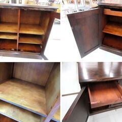 ☆GF207【中古品】北海道民芸 サイドボード　幅115cm奥47cm高75cm ☆GF207【中古品】北海道民芸 サイドボード 幅115cm奥47cm高75cm ☆GF207【