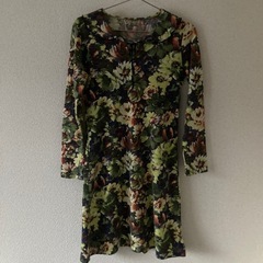 花柄　ワンピ
