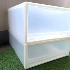 【取引終了】無印良品 衣装ケース カラーボックス　クローゼットケース 白 2つセット の画像