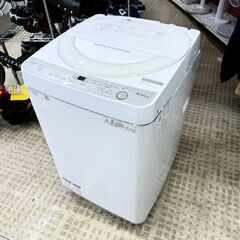 【特価品】SHARP 洗濯機 ES-GE6BW 2018年製 6キロ
