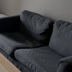3人掛けダークグレーソファ
