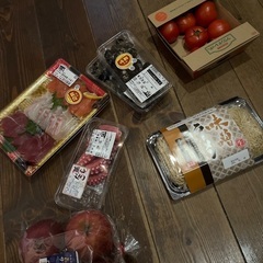 食材お渡しします。