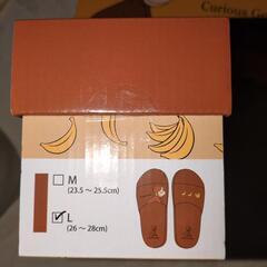 新品箱入りおさるのジョージサンダルМとL…の画像