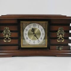 CITIZEN シチズン 木製 置時計 4RA24 アラーム鳴り...