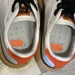 Onitsuka Tiger（オニツカタイガー）DELECITYホワイト/オレンジ　メンズ5.5ｃｍの画像